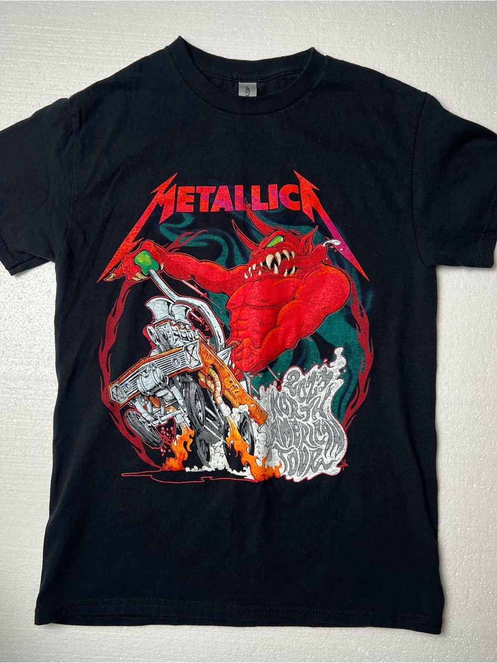 Gildan Metallica T-Shirt Front Back Print Size S Excellent Condition